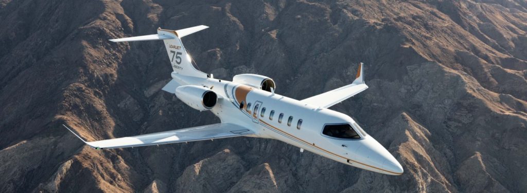 The Learjet 75 Liberty is the fastest aircraft in the light jet segment with a top speed of Mach 0.81. Bombardier Photo