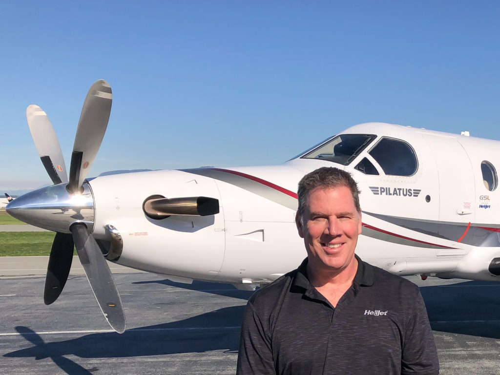 Eichel amassed 30 years of aviation experience before being named Helijet's chief pilot of its fixed win division. Helijet Photo