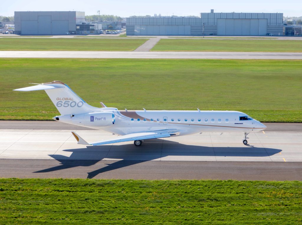 The Global 6500 aircraft has a class-leading range of 6,600 nautical miles, with a top speed of Mach 0.90 and Bombardier's smooth ride technology. Bombardier Photo