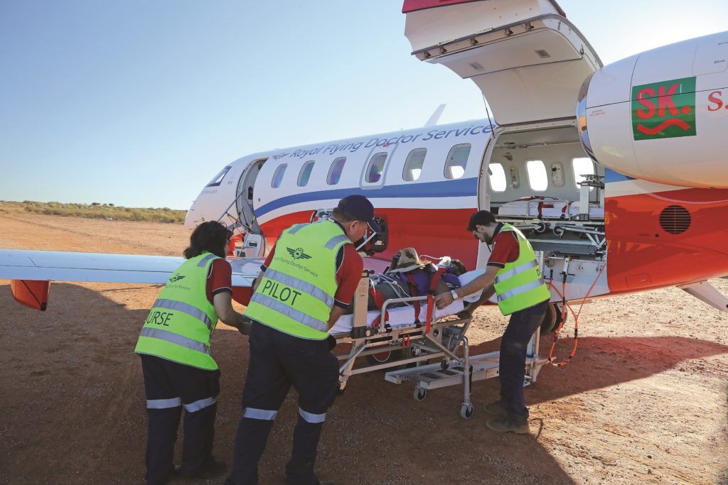 The 51 x 49 inch cargo door is a unique feature that enables the PC-24 to perform air medical missions for operators such as Australia's Royal Flying Doctor Service. Pilatus Photo