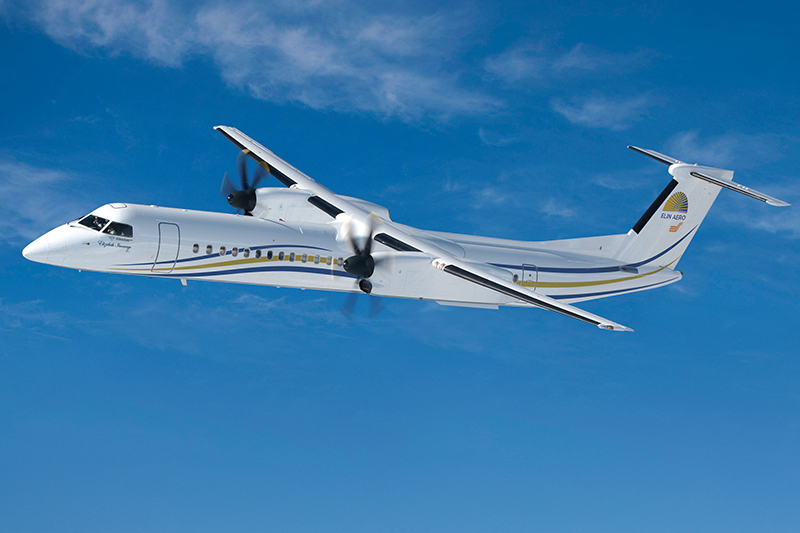 With this order out of Nigeria, Africa continues to be a showcase market for the Dash 8-400 as De Havilland Canada's first order following the company's relaunch was from United Republic of Tanzania. De Havilland Image