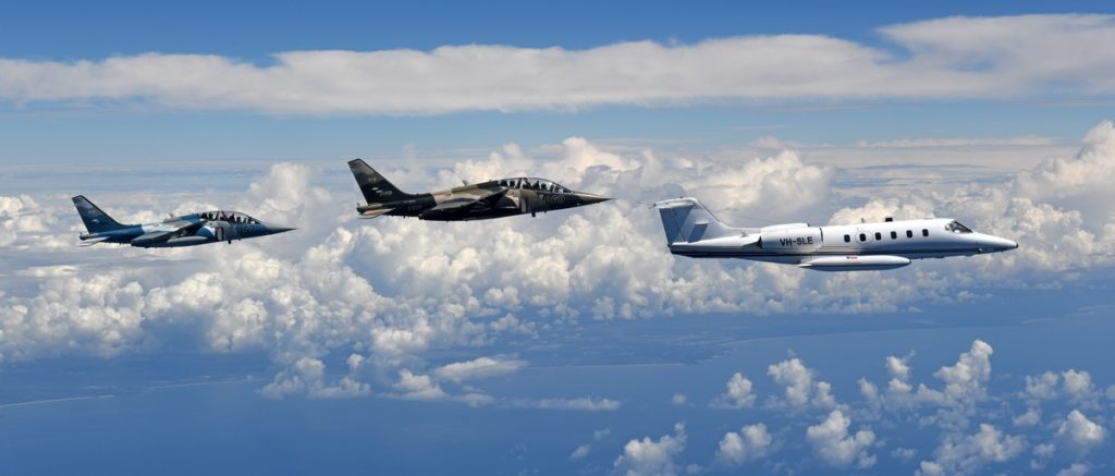 Top Aces has developed an advanced adversary mission system over the past five years for its principle fleets of Dornier Alpha Jets, Douglas A-4 Skyhawks and Bombardier Learjet 35A aircraft. Top Aces Photo