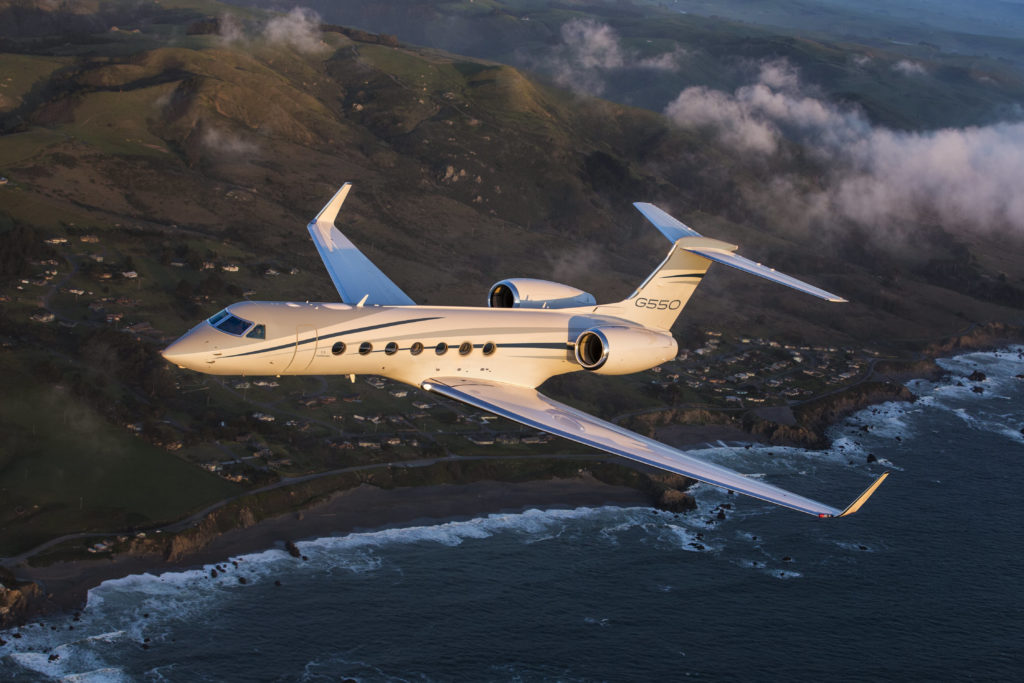 The G550 entered into service in 2003. Gulfstream Photo