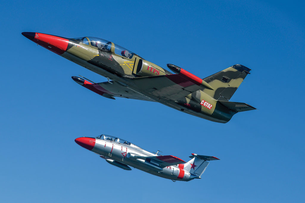 International Test Pilots School operates a diverse fleet of military fighters, training jets, light airplanes and helicopters -- 10 types in total. Mike Reyno Photo
