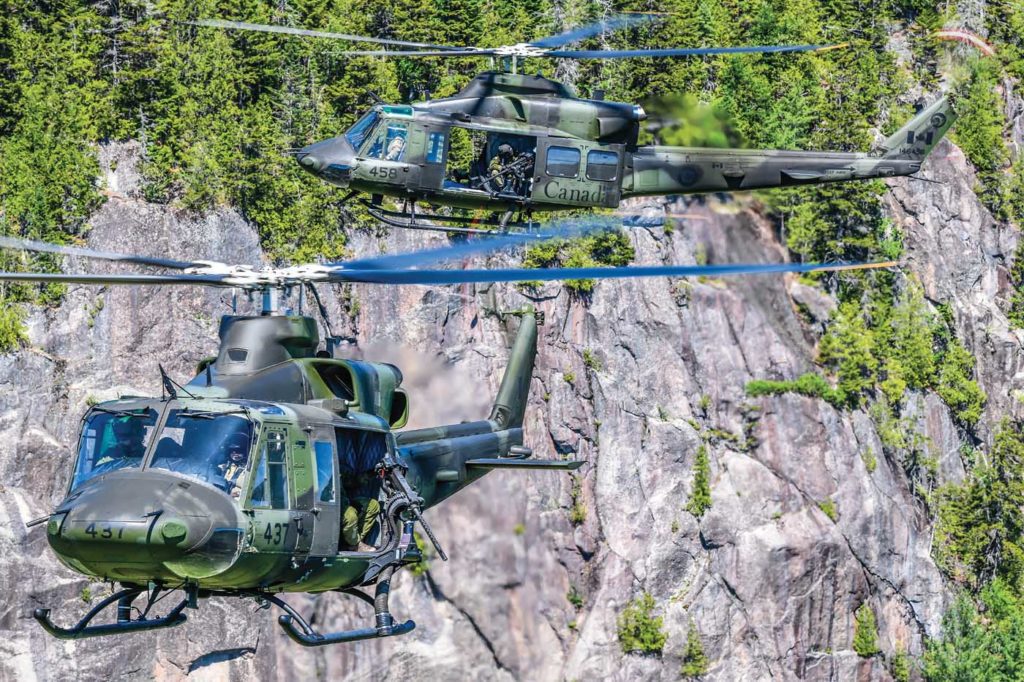 The CH-146 Griffon is based on the Bell 412EP. In 2019, Bell began work on a major project to upgrade and extend the operating life of the Canadian Armed Forces’ 85 Griffons. Mike Reyno Photo