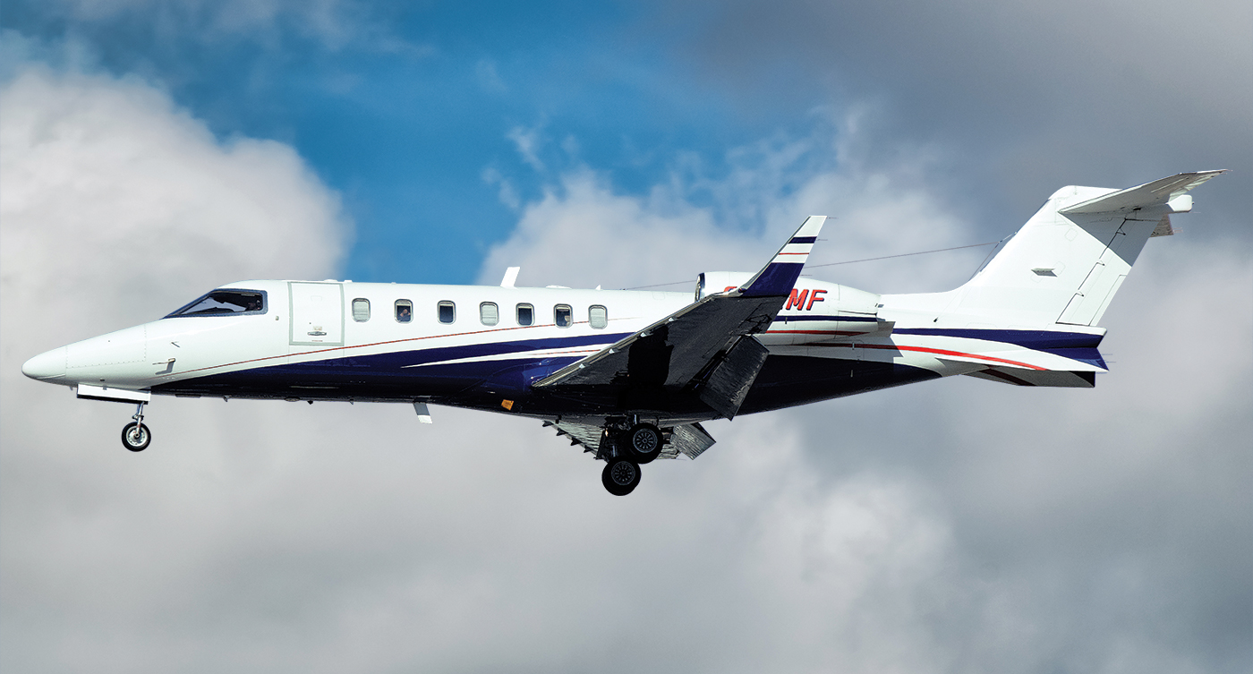 Since it was founded in 1996, Fox Flight’s fleet has been upgraded from one Cessna Citation Eagle to three Lear 40XRs that are currently flying around the world. Nino Buda Photo