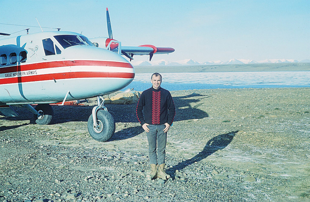 This picture of Ambrose was taken near Eureka on Ellesmere Island on July 22, 1969 -- the same day Neil Armstrong walked on the moon.