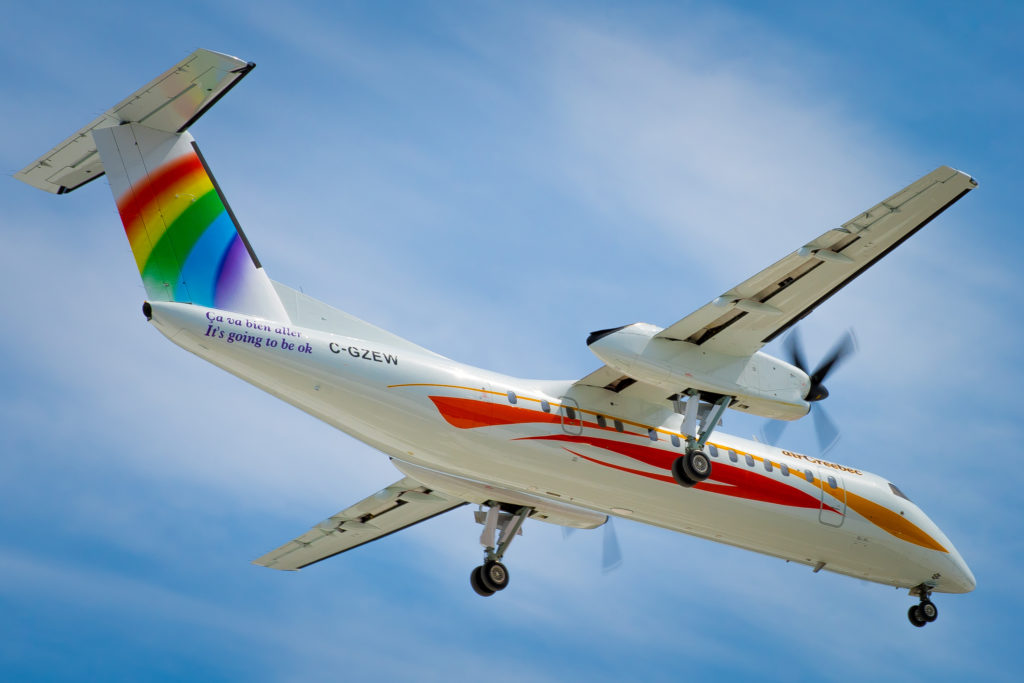 Air Creebec's rainbow plane - JP Richard Photo