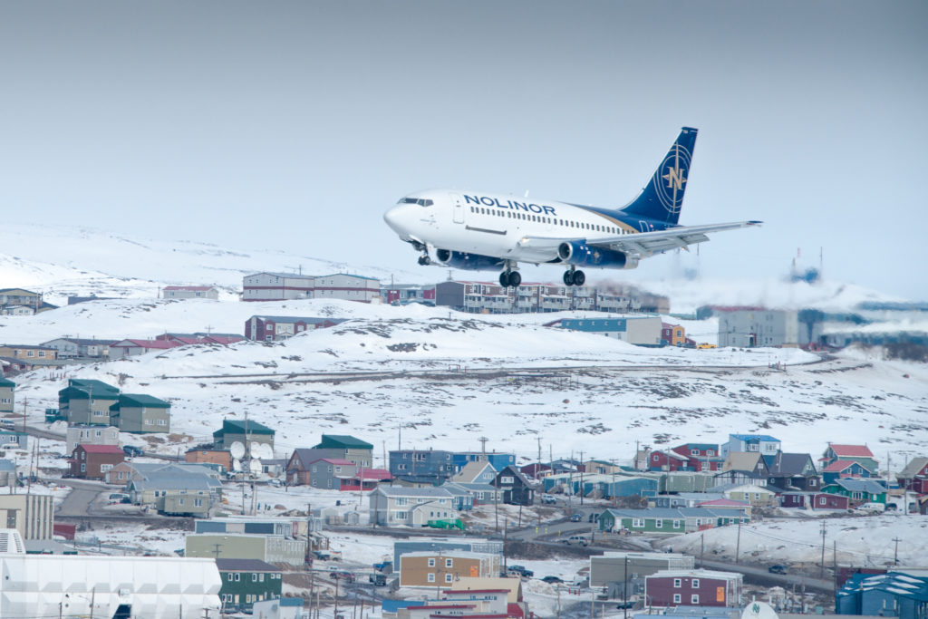 Free flight NRL123 lands in Iqaluit