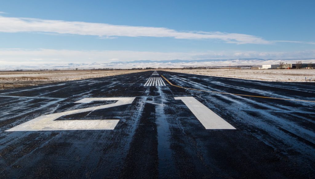The view down runway 21. Gary Watson Photo