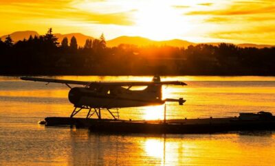Seair Seaplanes De Havilland DHC-2 Beaver at golden hour. Photo submitted by Instagram user @kmacps91 using #skiesmag