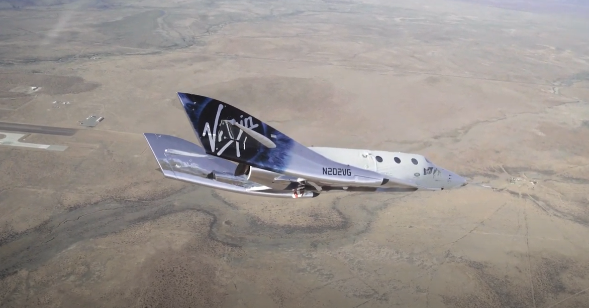 Virgin galactic completes first glide flight in new mexico