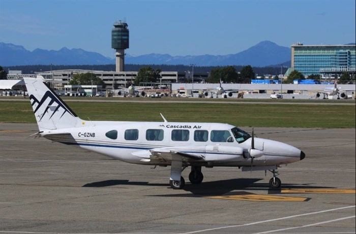 Cascadia Airways aircraft at YVR