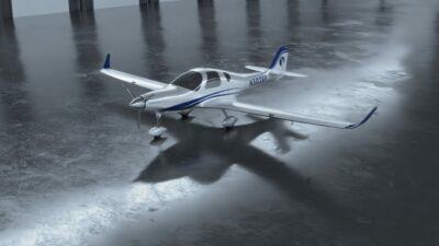Rendering of the Bye Aerospace eFlyer 2 aircraft