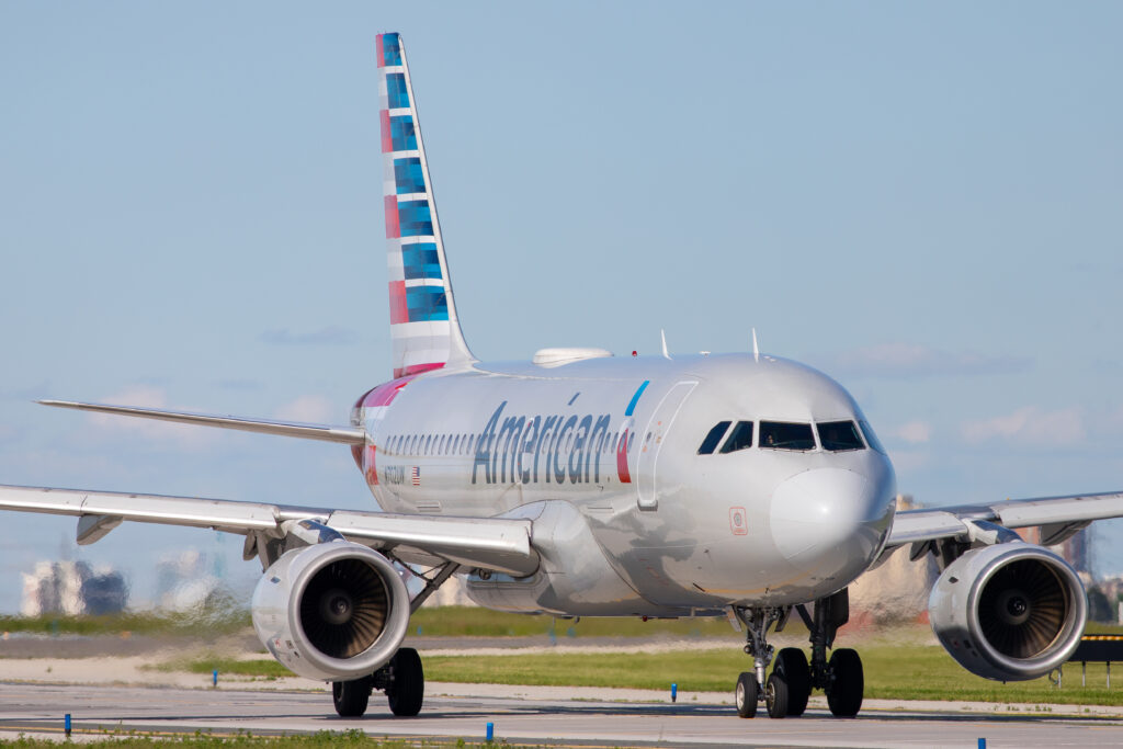 American Airlines aircraft taxiing
