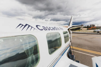 Cascadia Airways aircraft on the ramp