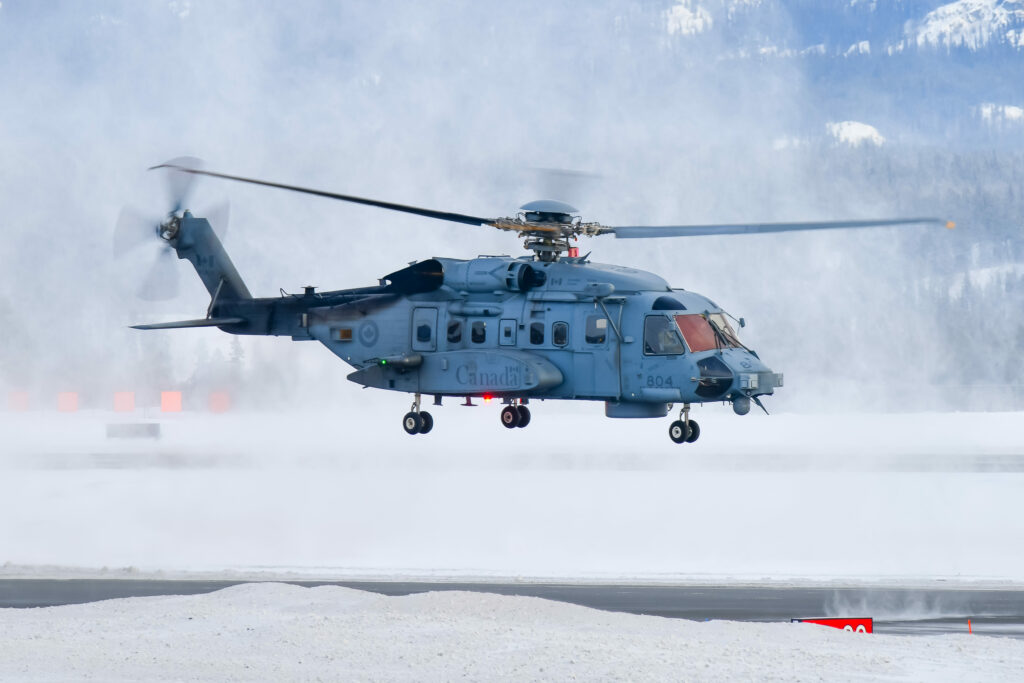 RCAF CH-148 Cyclone helicopter hovering