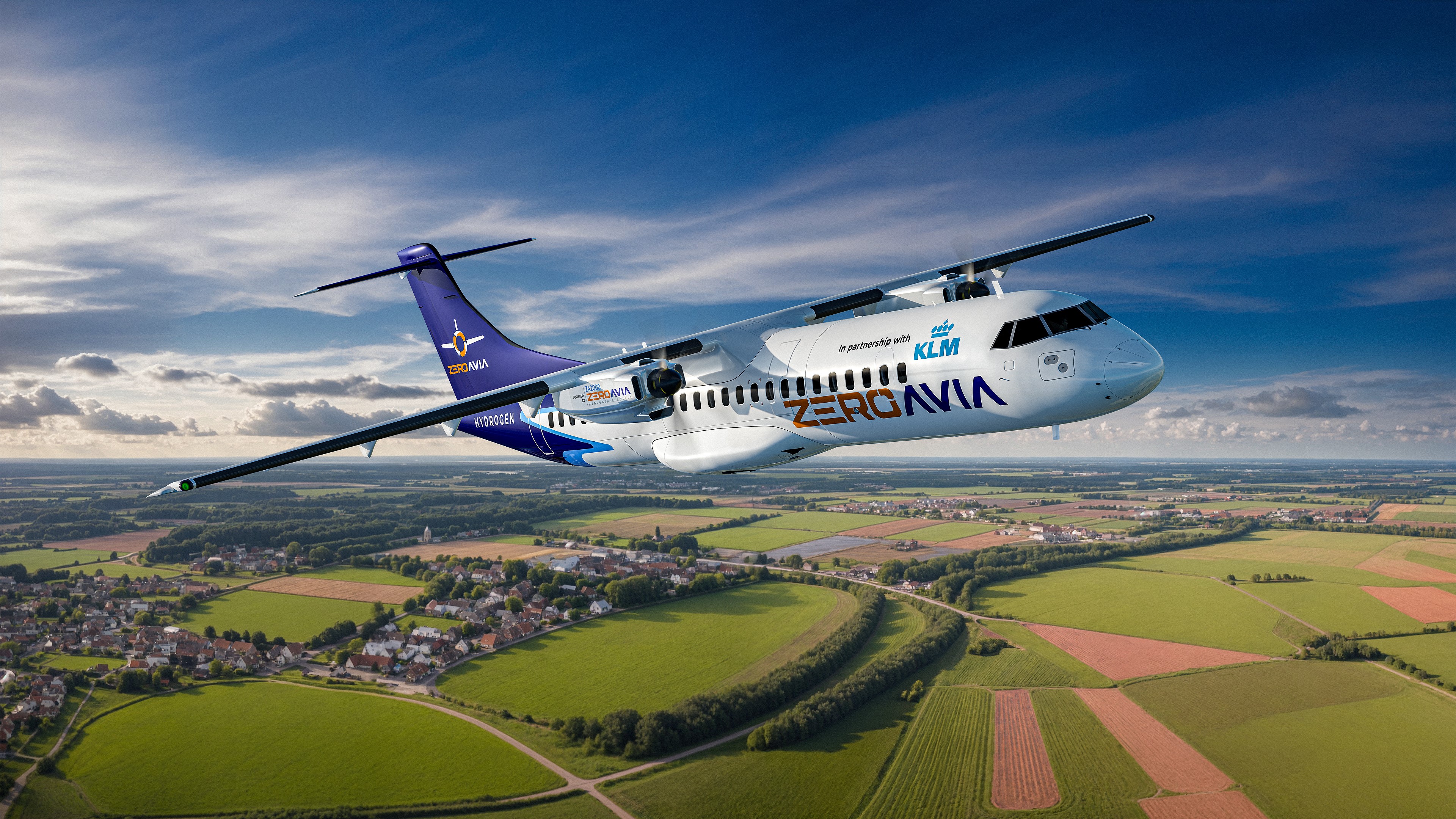 ZeroAvia and KLM Royal Dutch Airlines Collaboration for Hydrogen-Electric Aircraft Innovation